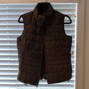 Brown Quilted Puffer Vest